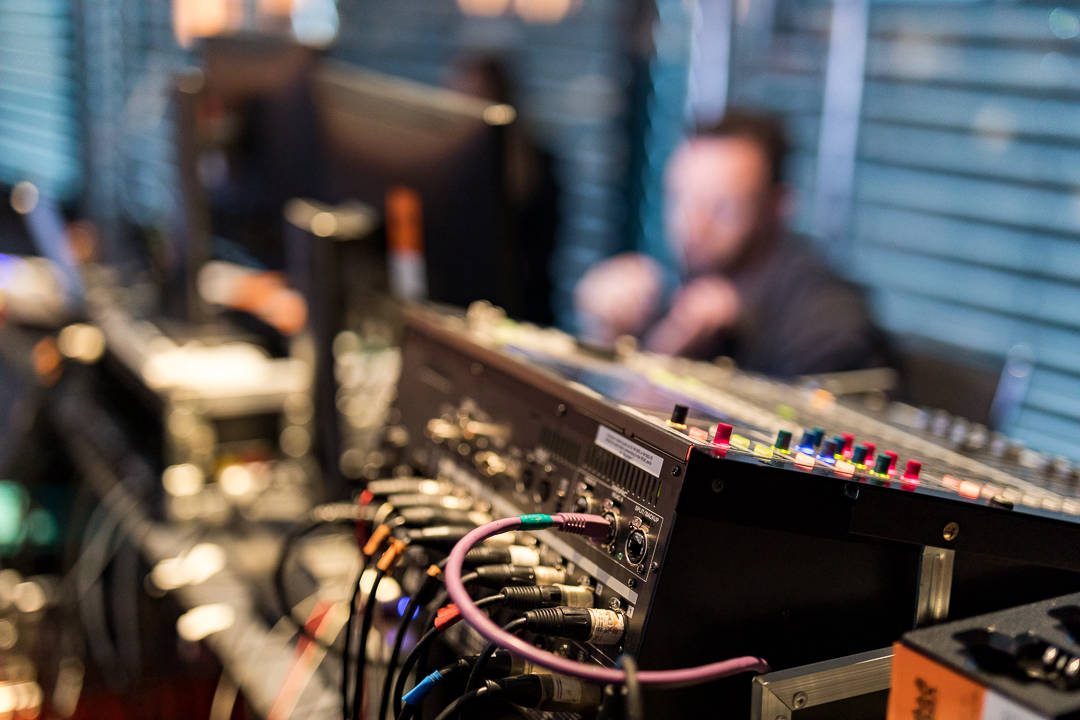 Technician operating conference audio