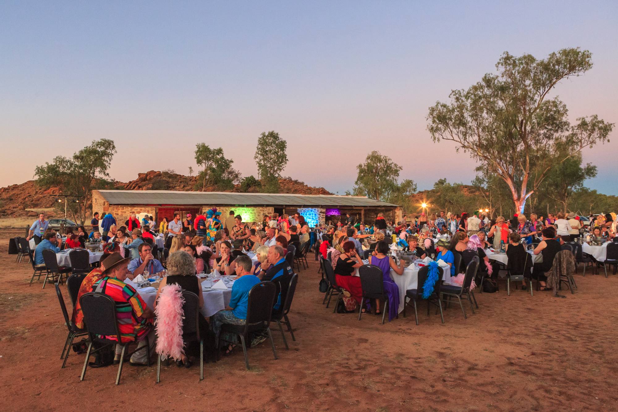 outdoor conference dinner